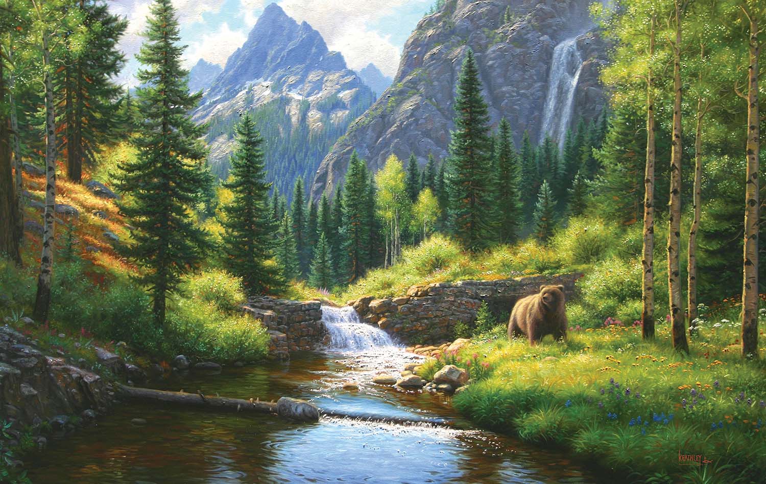 Bear Meadow, 550 Pieces, SunsOut | Puzzle Warehouse