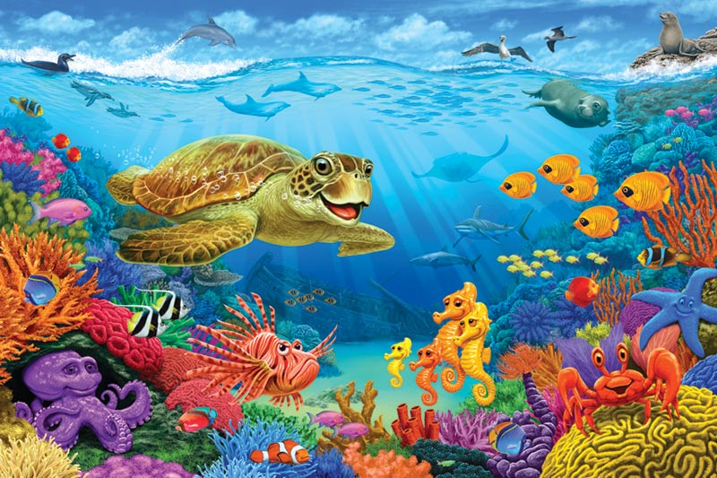 Ocean Reef - Scratch and Dent Sea Life Jigsaw Puzzle