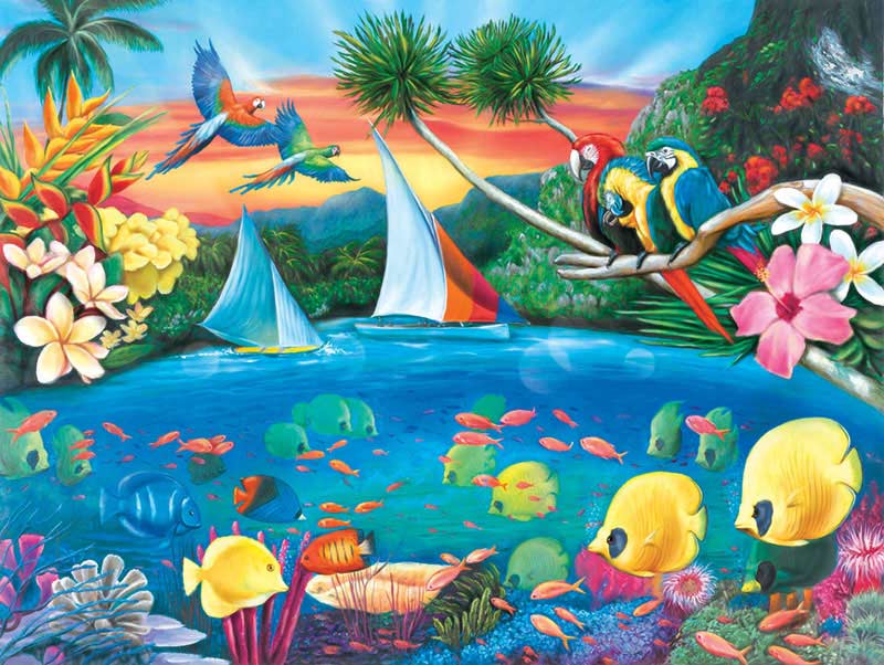 Secret Lagoon (Collector) - Scratch and Dent Birds Jigsaw Puzzle