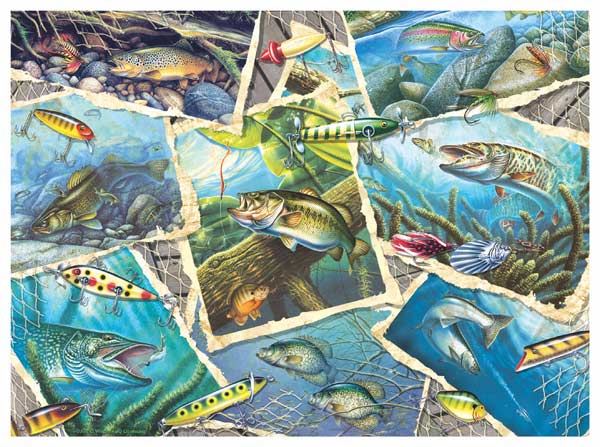 Fishing Frenzy - Scratch and Dent Fishing Jigsaw Puzzle