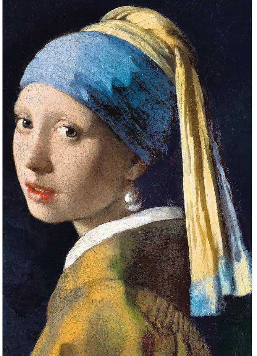Girl With A Pearl Earring Fine Art Jigsaw Puzzle