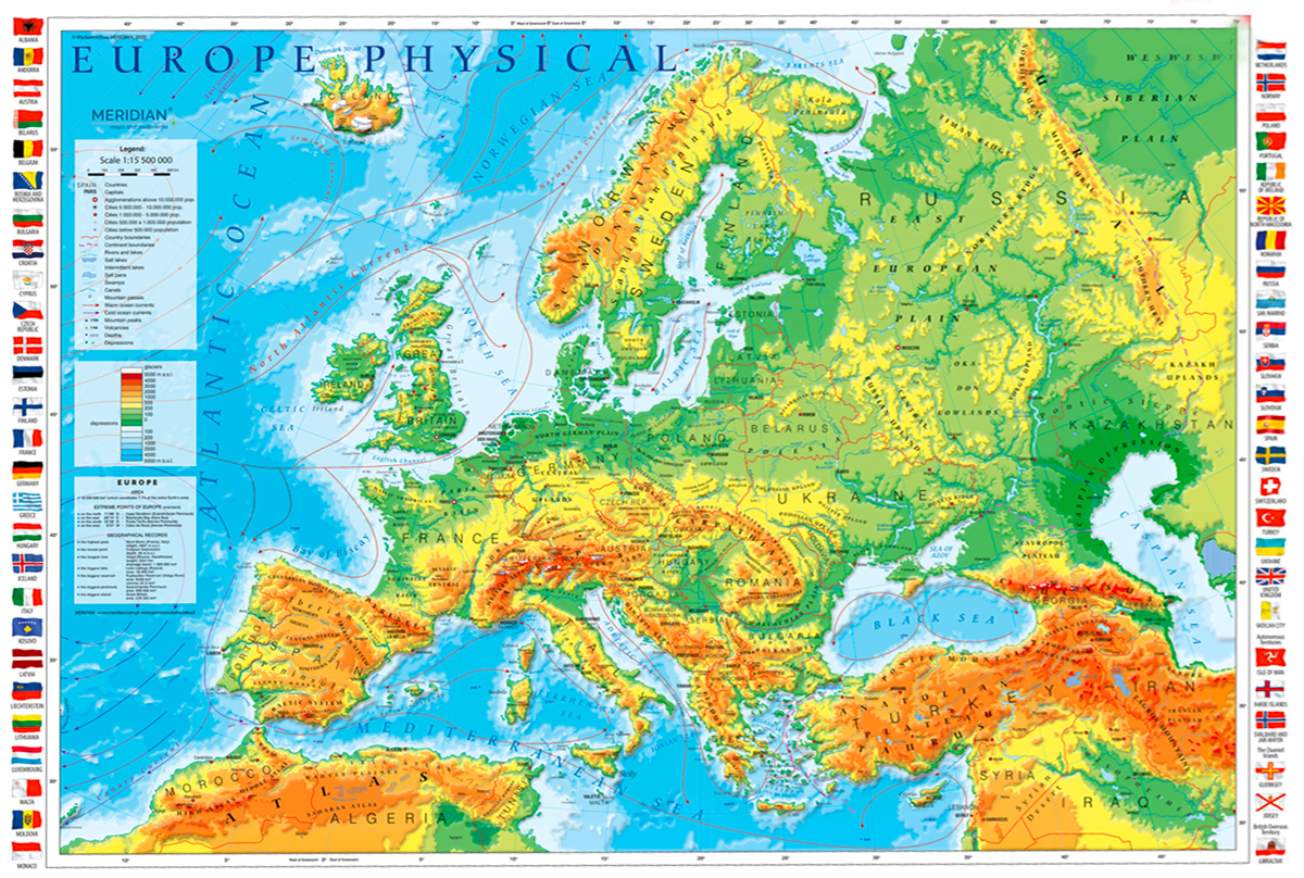 European Map Maps & Geography