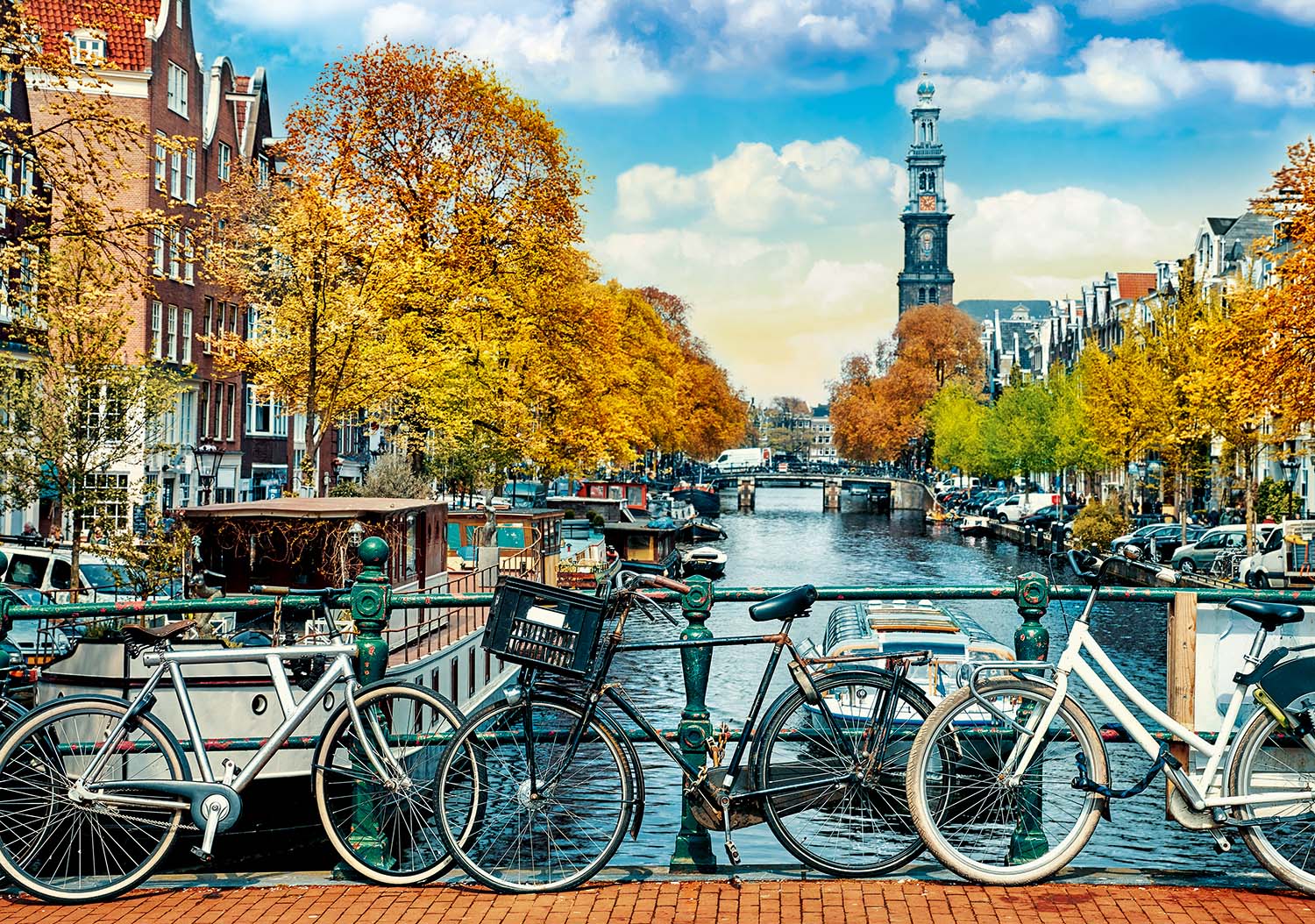 Wanderlust: Autumn in Amsterdam, Netherlands Travel Jigsaw Puzzle