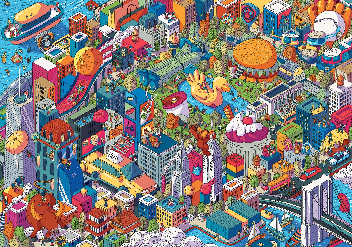 EyeSpy - Imaginary Cities: New York, USA Jigsaw Puzzle