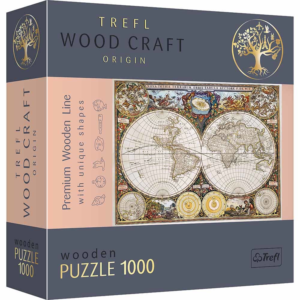 Ancient World Map - 1000 Piece Jigsaw Puzzle by Trefl