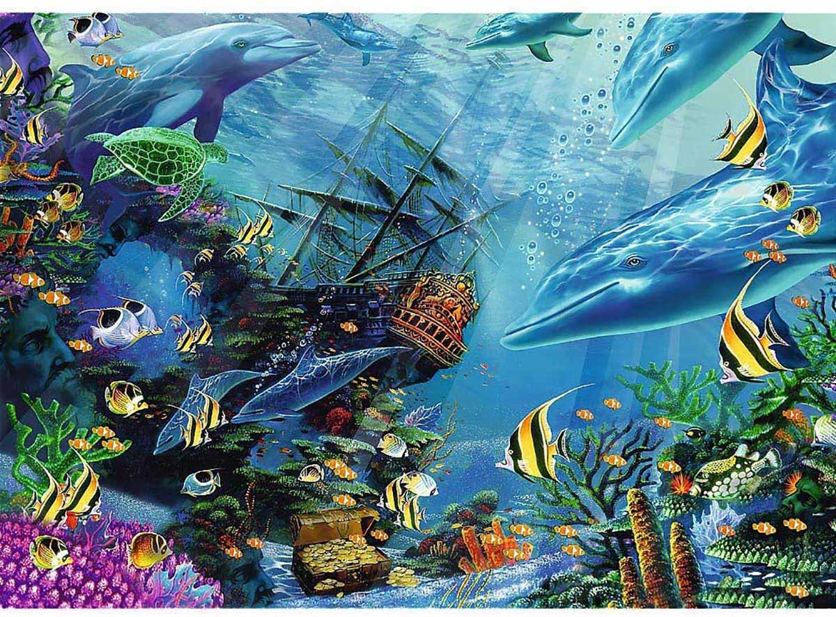 Hidden Treasure Sea Life Jigsaw Puzzle