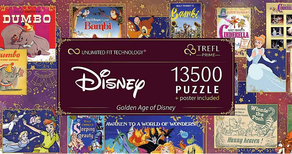 Disney Golden Age of Disney 13,500 pc Puzzle Disney Jigsaw Puzzle