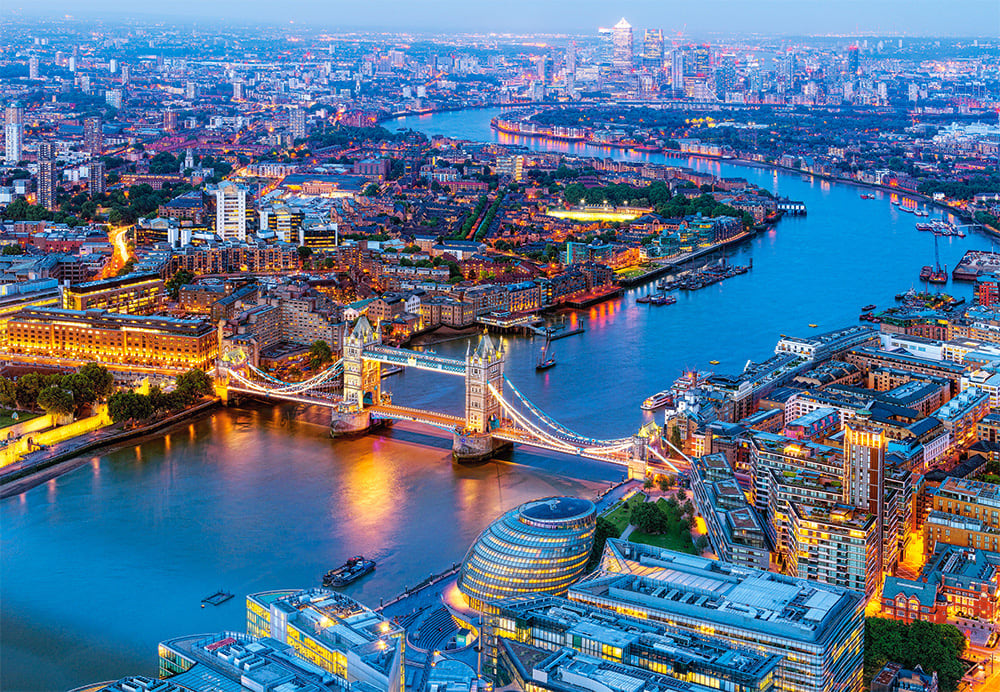 Aerial View of London Travel