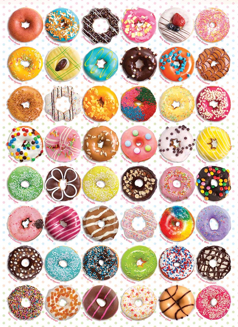 Donuts - Scratch and Dent Food and Drink Jigsaw Puzzle