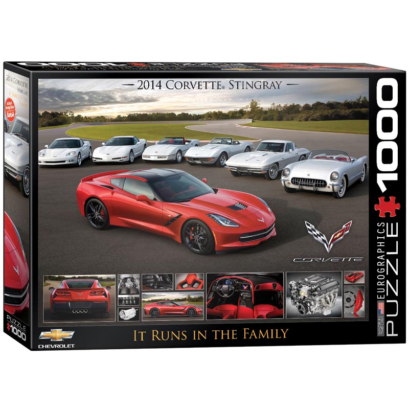 It Runs in the Family (2014 Corvette Stingray) - Scratch and Dent Car Jigsaw Puzzle