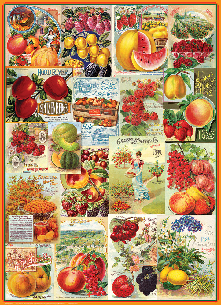 Fruits - Seed Catalogue Collection - Scratch and Dent Food and Drink Jigsaw Puzzle