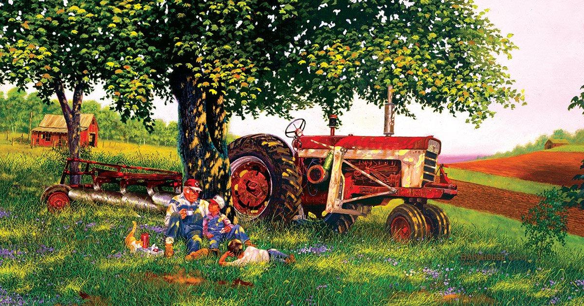 Raising the Barn Horse Jigsaw Puzzle By SunsOut