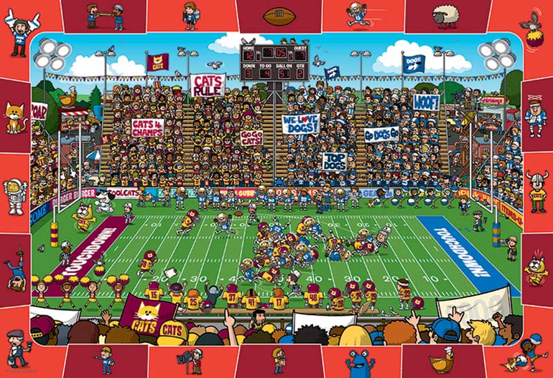 Football (Spot & Find) - Scratch and Dent Humor Hidden Images