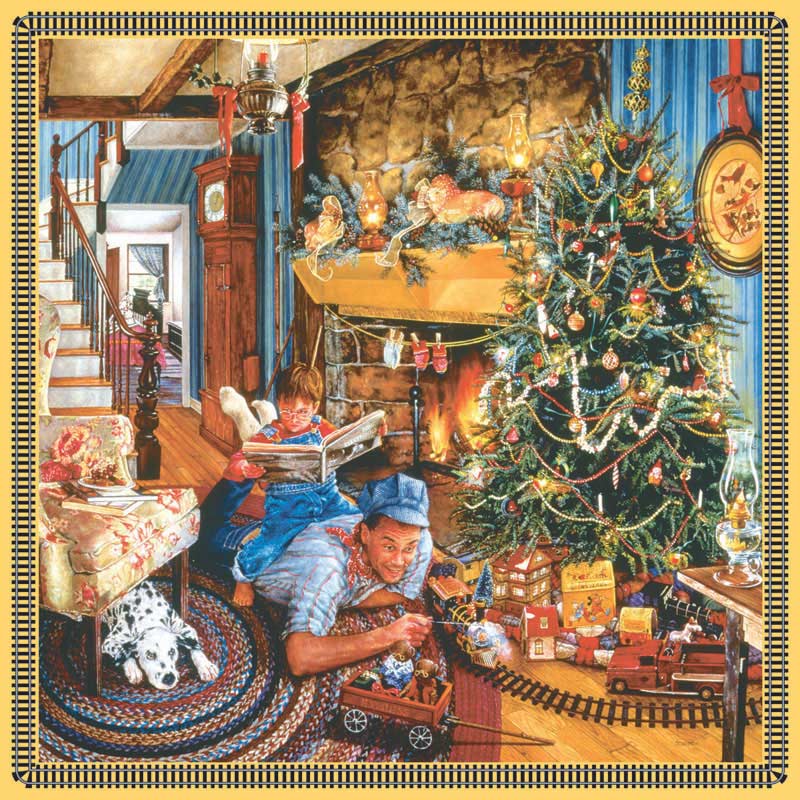Father's Christmas Train - Scratch and Dent Christmas Jigsaw Puzzle