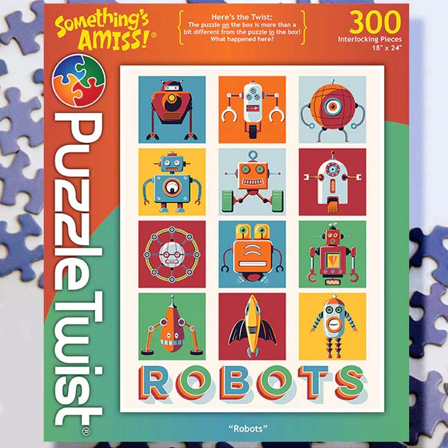 Robots Twist -  Something's Amiss! Collage Jigsaw Puzzle