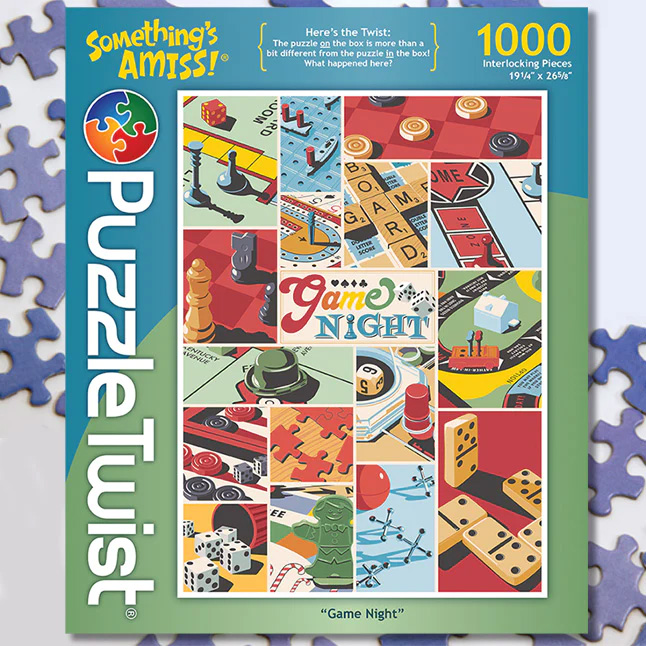 Game Night - Something's Amiss! Nostalgic & Retro Jigsaw Puzzle