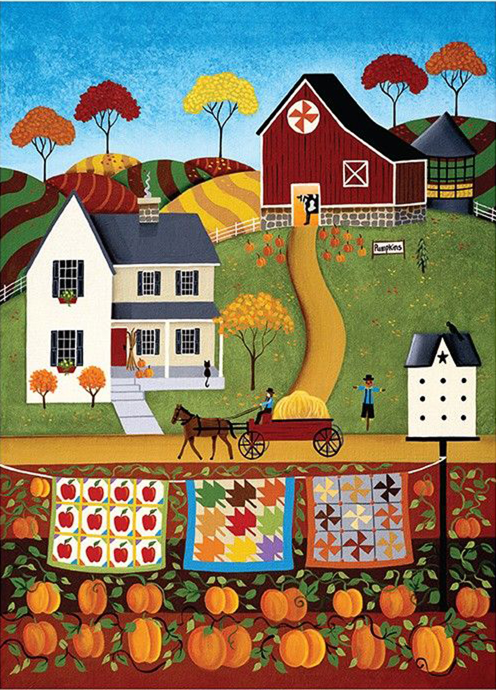Rural Life - Fall to Winter  - What's Up? - Scratch and Dent Countryside Jigsaw Puzzle