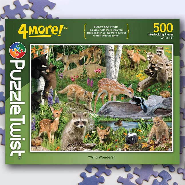 Wild Wonders - 4 More! Forest Animal Jigsaw Puzzle