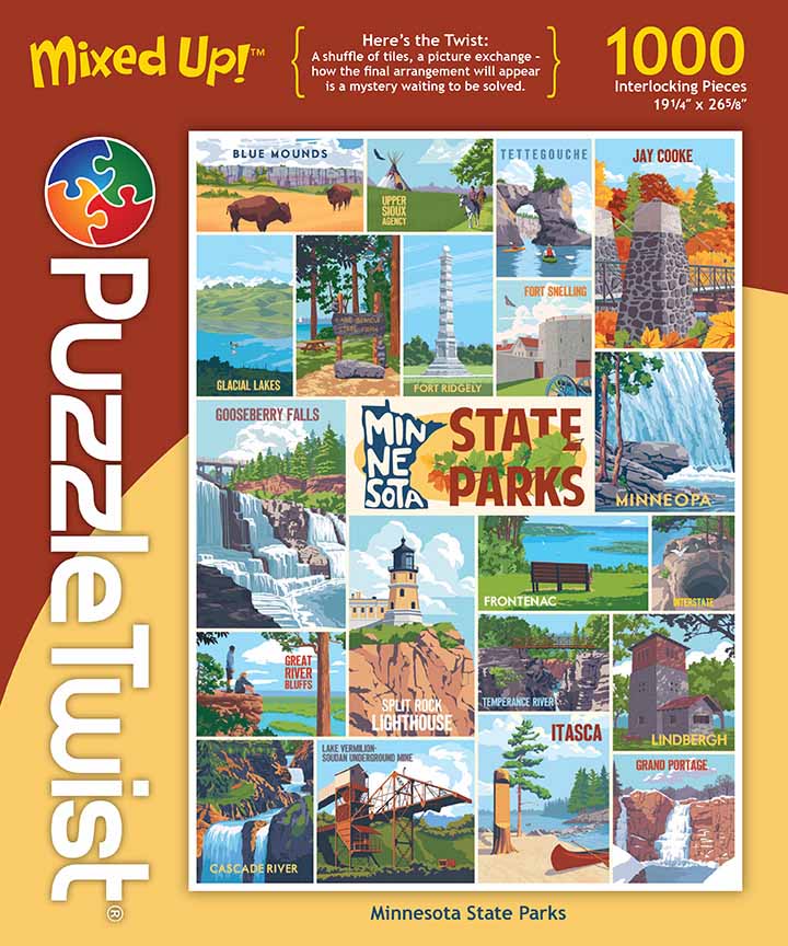 Minnesota State Parks - Mixed Up! United States Jigsaw Puzzle