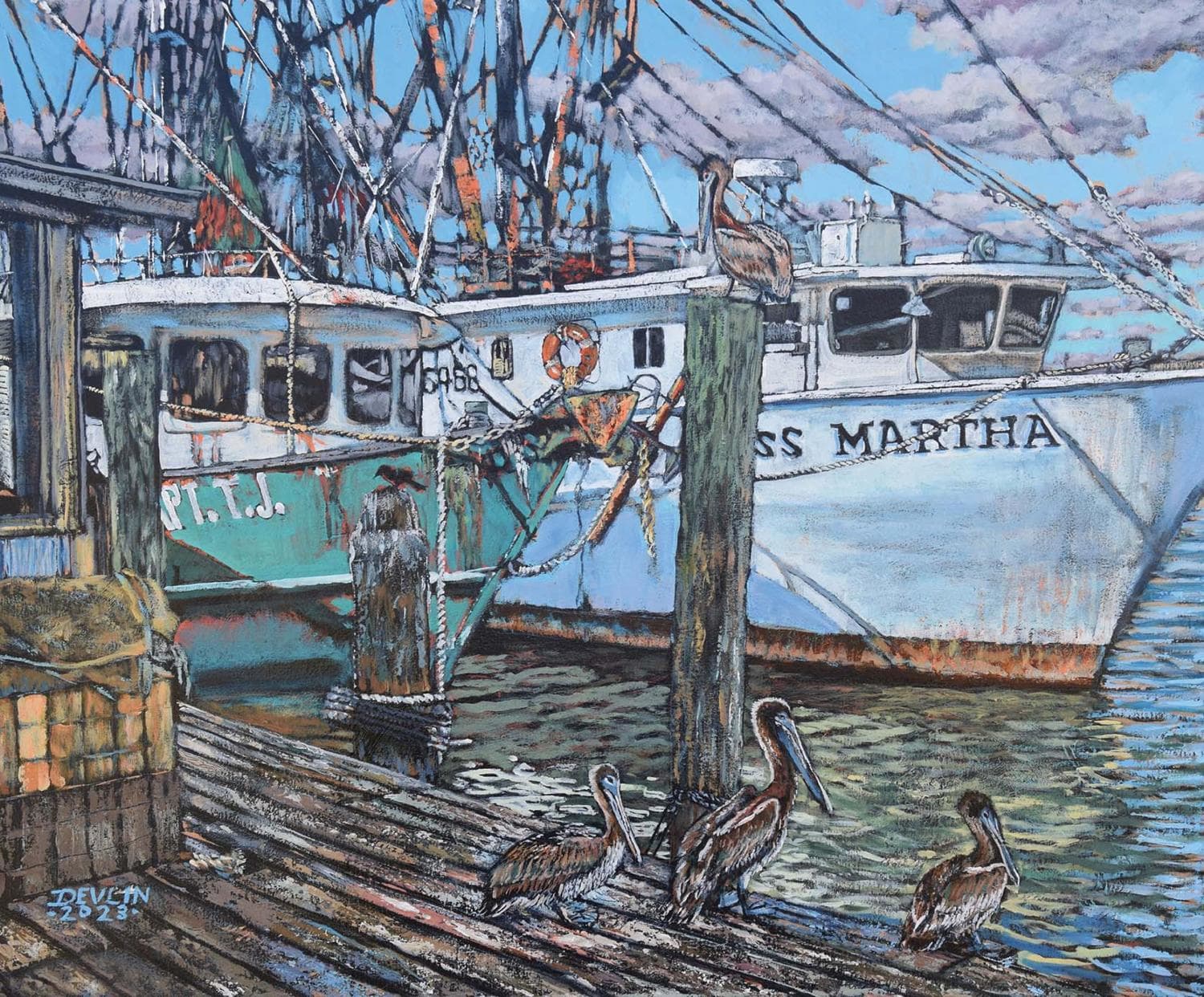 Where the Shrimp Boats Tie-up Boat