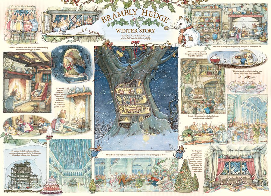 Brambly Hedge Winter Story Books & Reading Jigsaw Puzzle