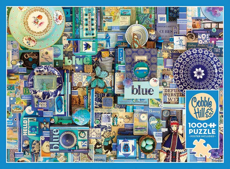 Blue - 1000 Piece Jigsaw Puzzle by Cobble Hill | Puzzle