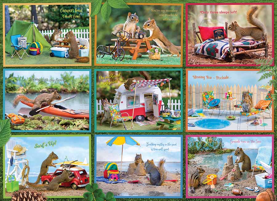 Squirrels on Vacation Animals Jigsaw Puzzle