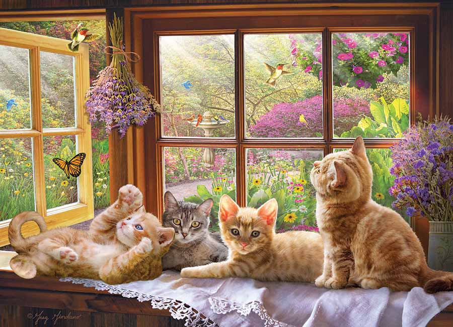Sunbeam (kittens) Cats Jigsaw Puzzle