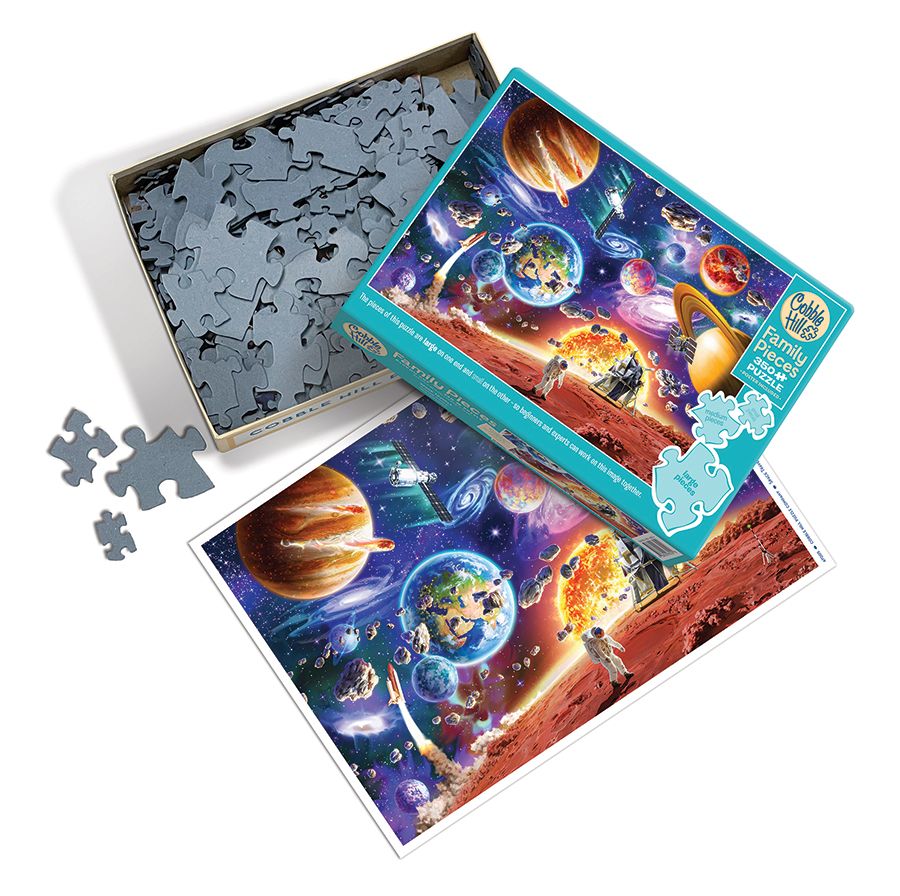 Space Travels, 350 Pieces, Cobble Hill | Puzzle Warehouse