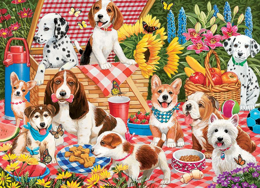 Picnic Party (Family), 350 Pieces, Cobble Hill | Puzzle Warehouse