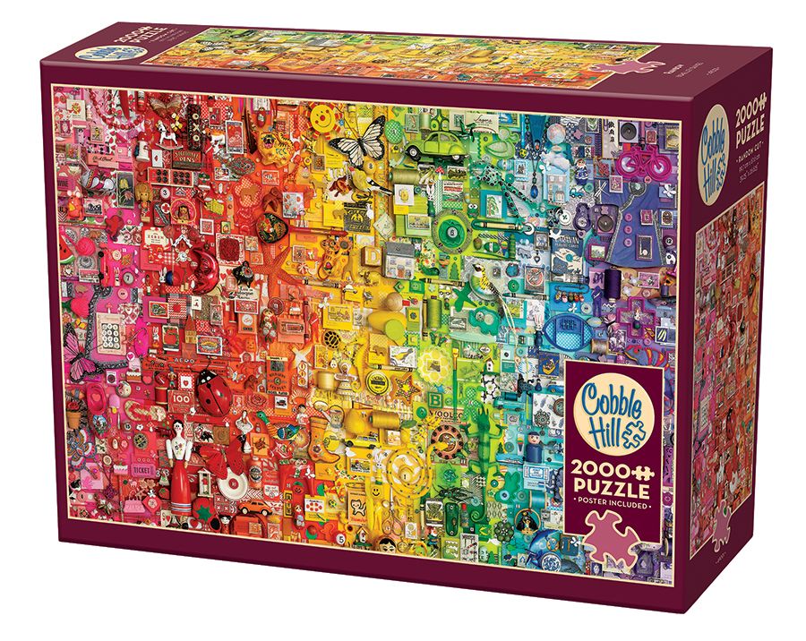 Rainbow, 2000 Pieces, Cobble Hill | Puzzle Warehouse