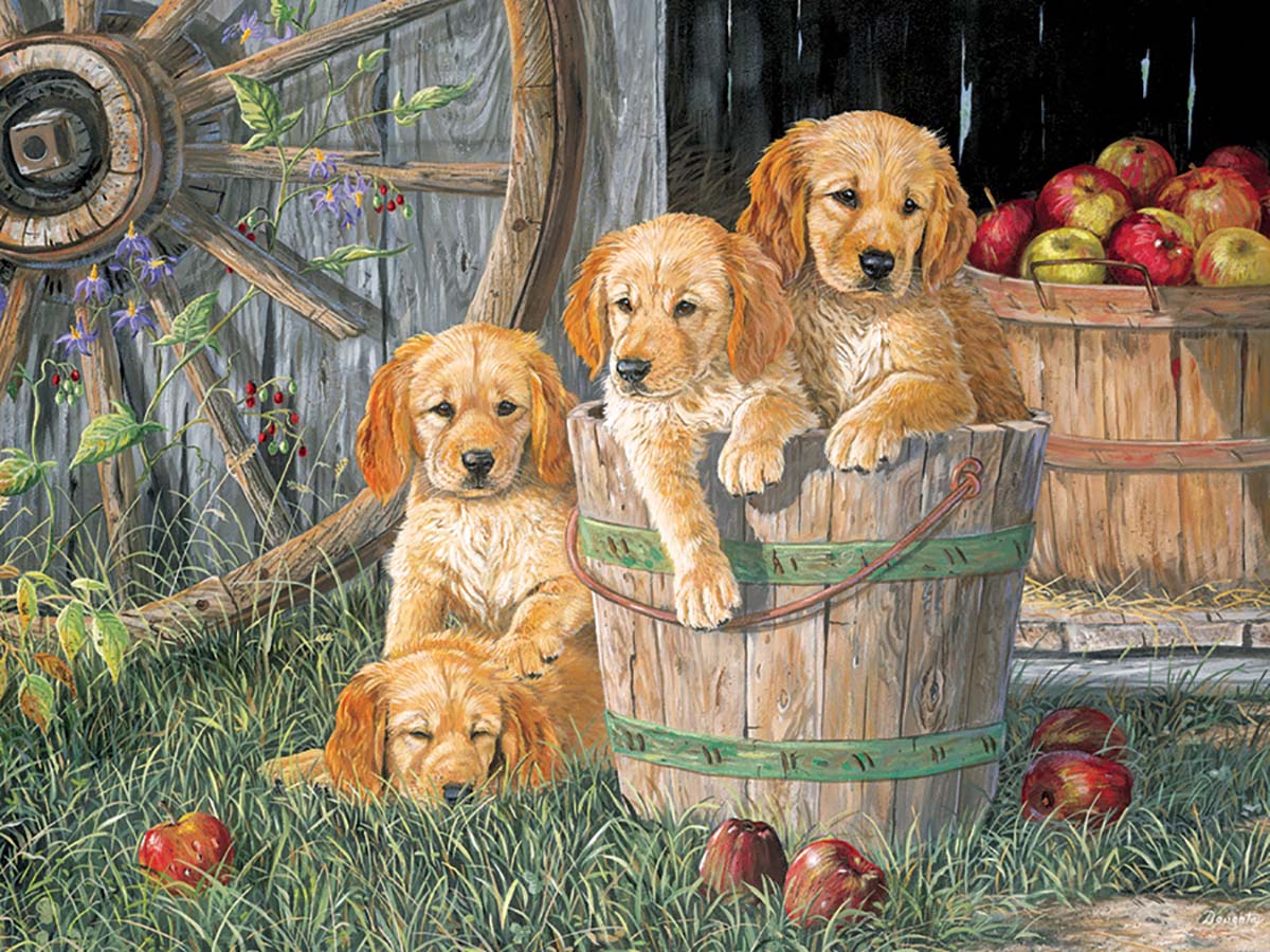 Puppy Pail - Scratch and Dent Dogs Jigsaw Puzzle