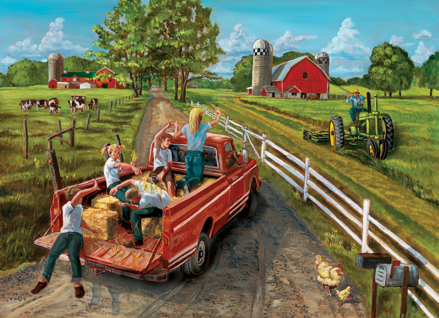 Hayride - Scratch and Dent Countryside Jigsaw Puzzle