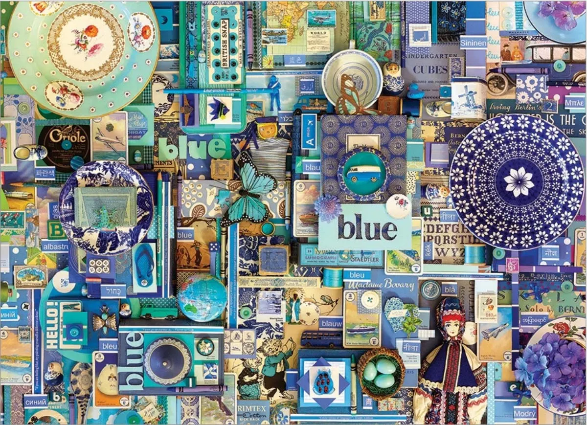ジグソーパズル STRAY SHEEP Gone with the cloud 1000pcs Blue - 1000 Piece Jigsaw Puzzle by Cobble Hill | Puzzle