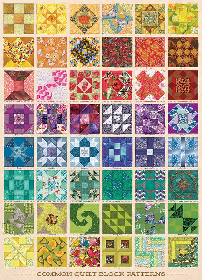 Common Quilt Blocks - Scratch and Dent Quilting & Crafts Jigsaw Puzzle