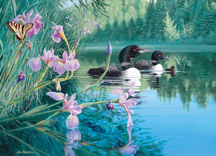 Iris Cove Loons Jigsaw Puzzle