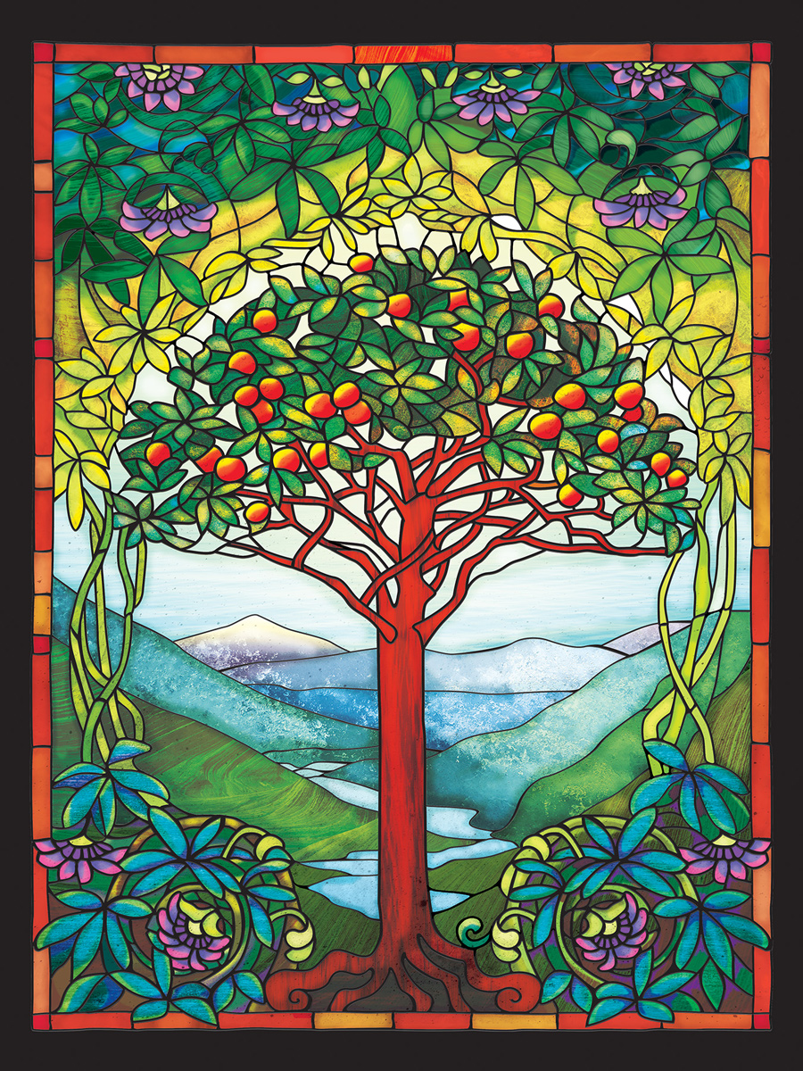 Tree of Life Stained Glass - Scratch and Dent Jigsaw Puzzle