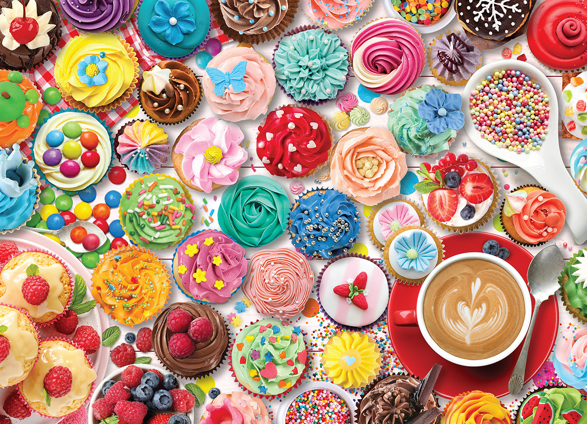 Cupcake Party - Tin Packaging - Scratch and Dent Food and Drink Jigsaw Puzzle