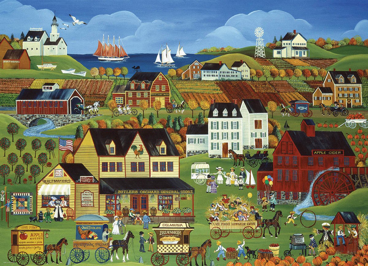 Harvest Days in Cove Point - Scratch and Dent Farm Jigsaw Puzzle