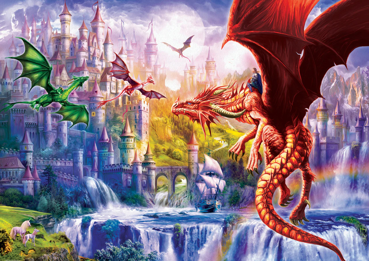 Dragon Kingdom Castle Jigsaw Puzzle