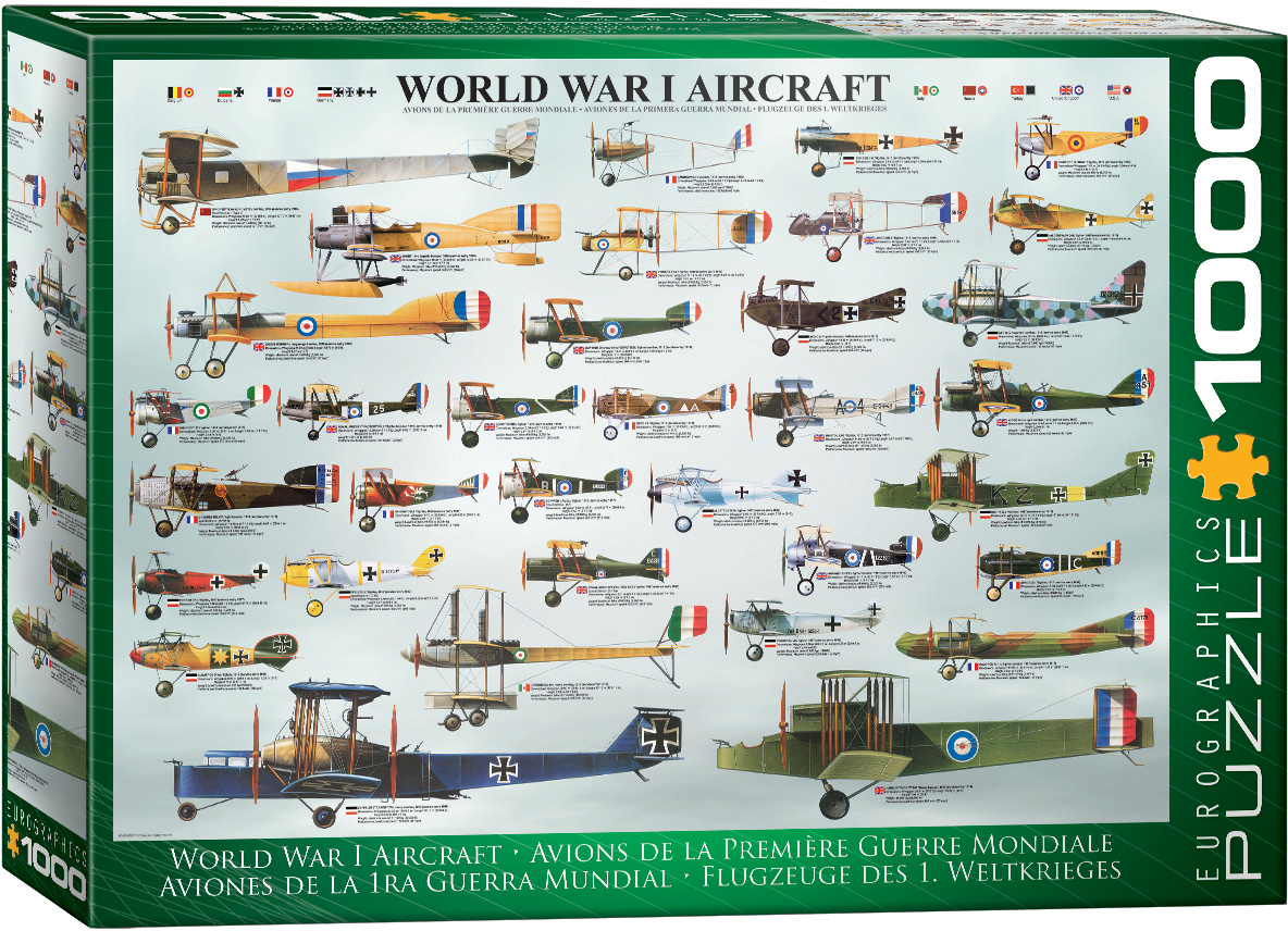 World War I Aircraft, 1000 Pieces, Eurographics | Puzzle Warehouse