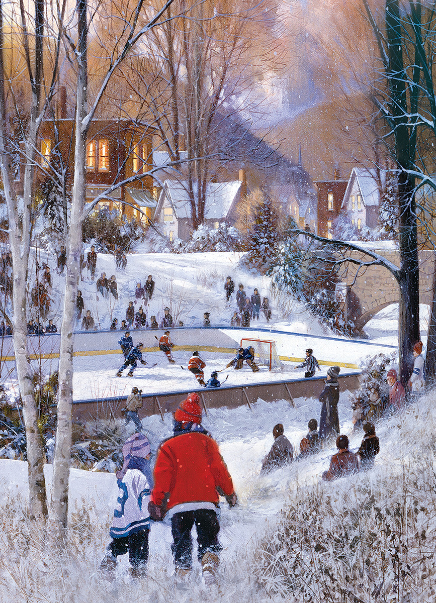 Hockey Season Winter Jigsaw Puzzle