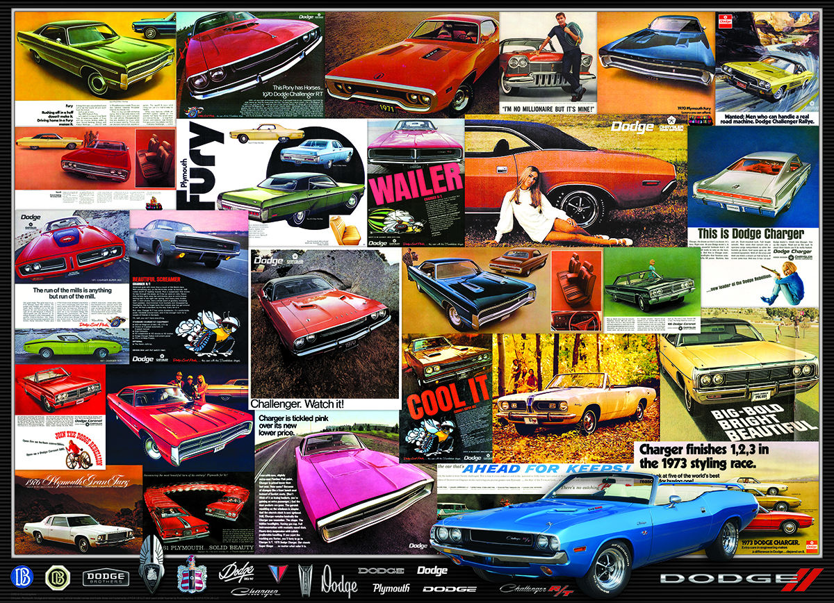 Dodge Advertising Collection - Scratch and Dent Car Jigsaw Puzzle