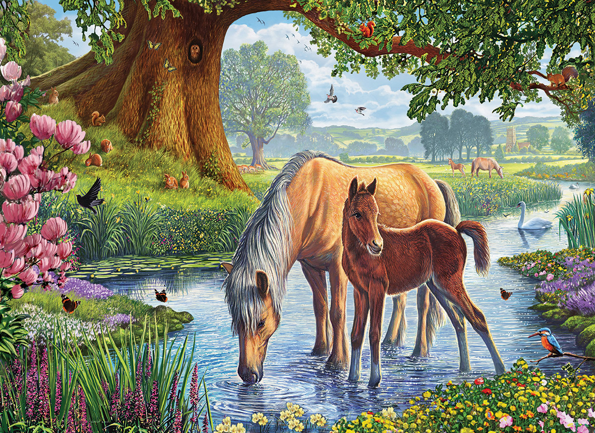 The Fell Ponies Countryside Jigsaw Puzzle