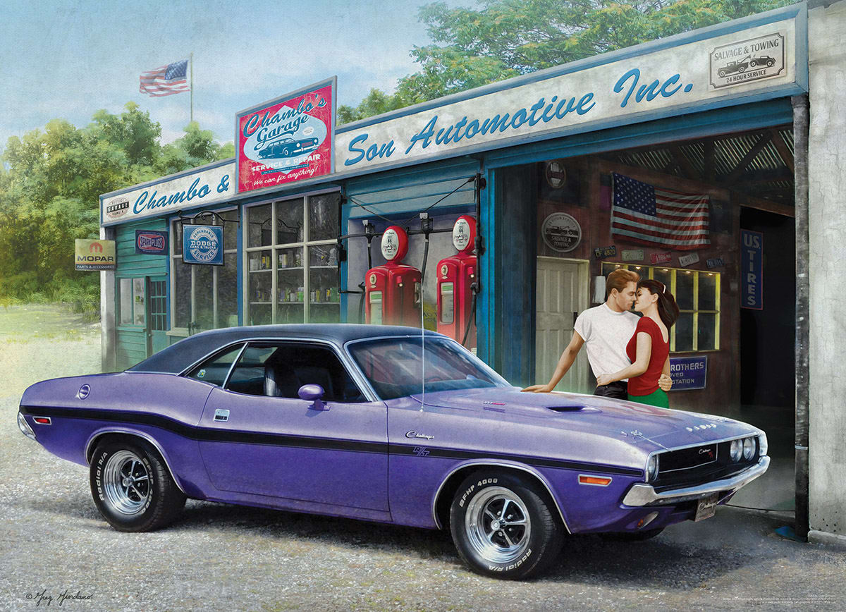 Plum Crazy Challenger Car