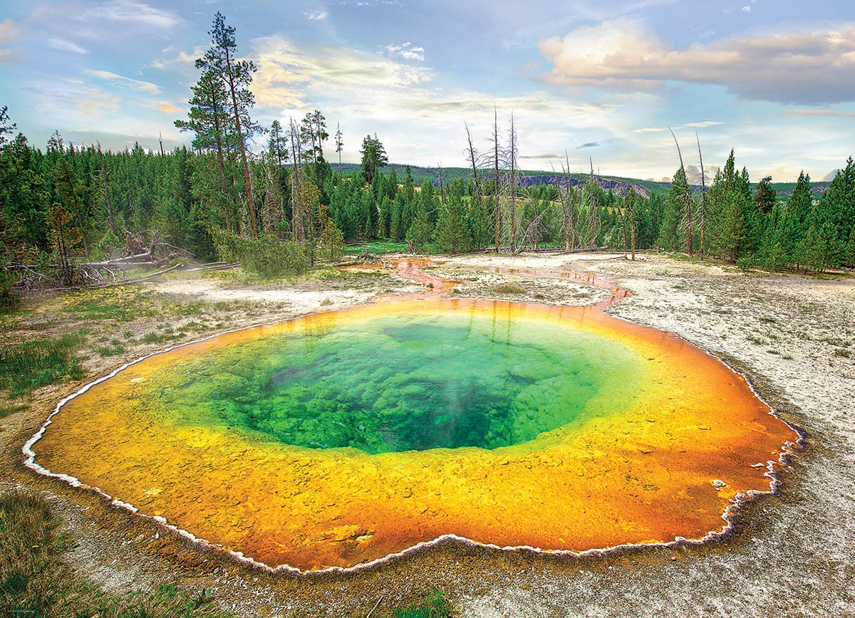 Morning Glory Pool - Scratch and Dent National Parks Jigsaw Puzzle