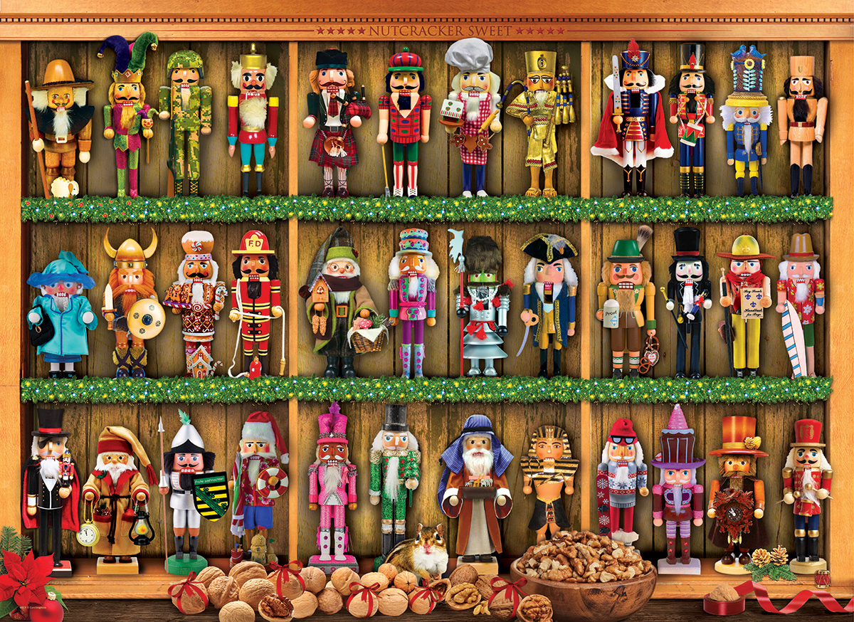 Nutcracker Soldiers - Scratch and Dent Christmas Jigsaw Puzzle