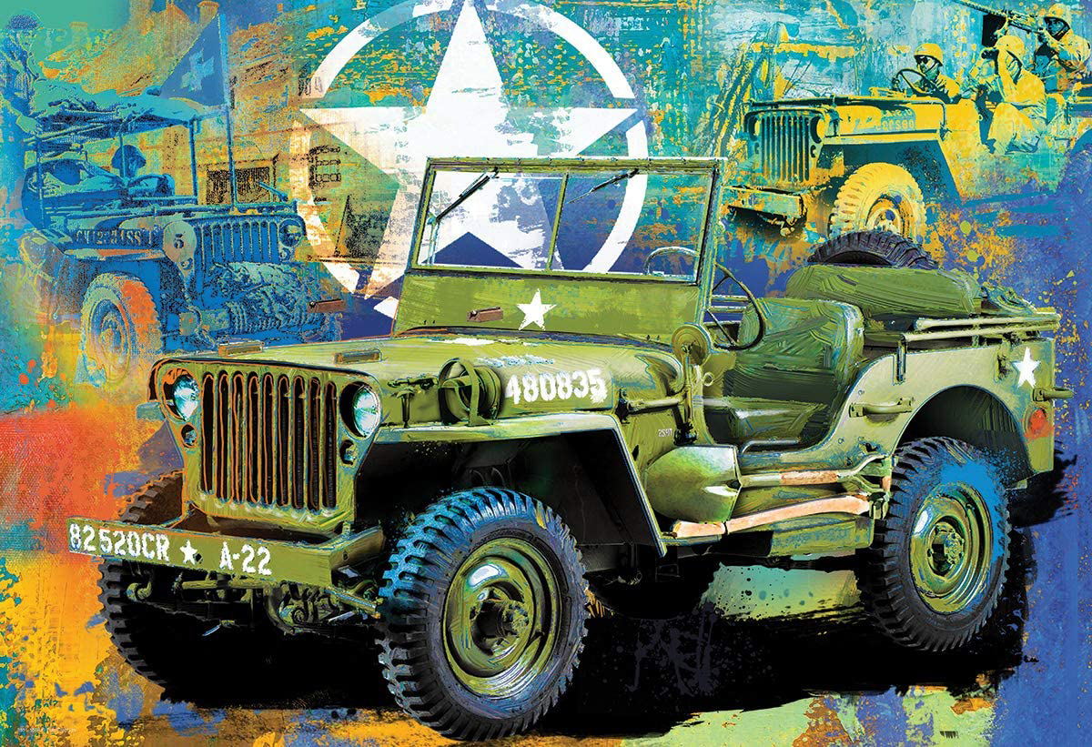 Military Jeep - Scratch and Dent Vehicles Tin Packaging