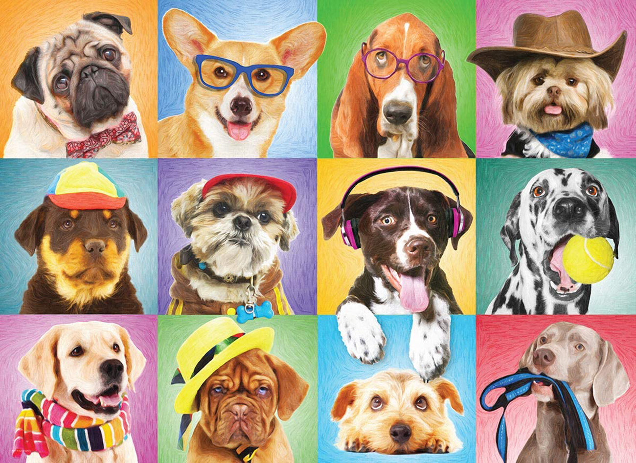 Silly Dogs Dogs Jigsaw Puzzle