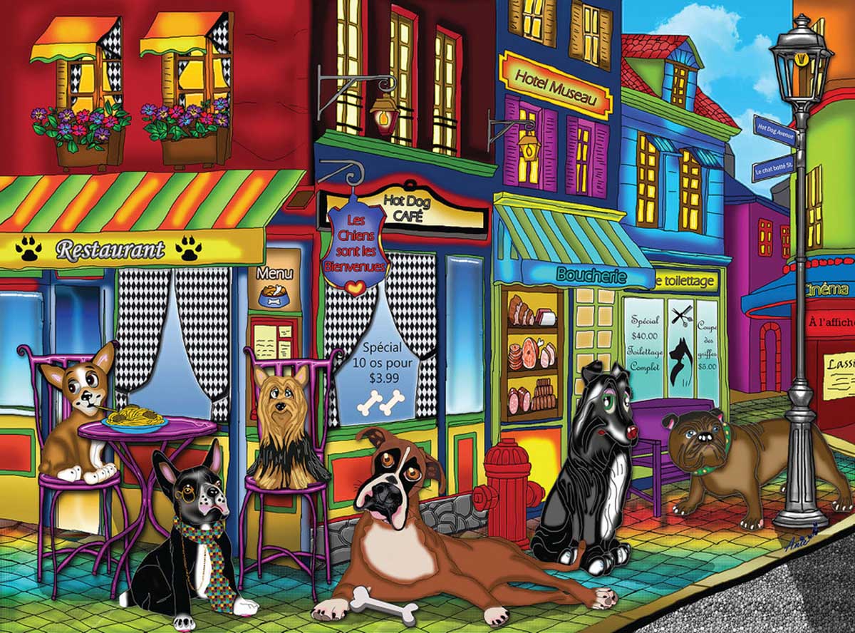 New Dogs On The Block Dogs Jigsaw Puzzle